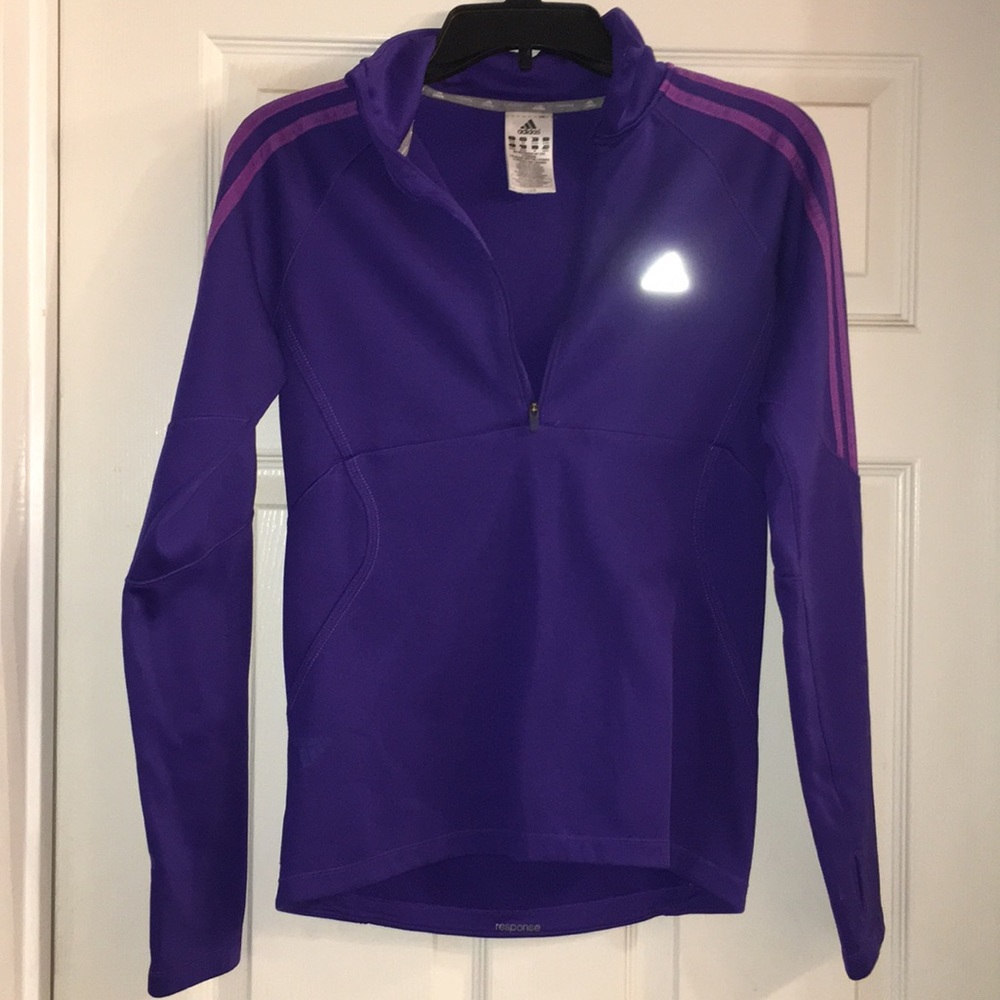 Half zip purple fleece by Adidas- XS
